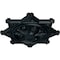Ekena Millwork Antilles Ceiling Medallion (Fits Canopies up to 6"), Hand-Painted Night Shade, 38 1/4"OD x 1 1/2"P CM38ANNSF - alternate 3